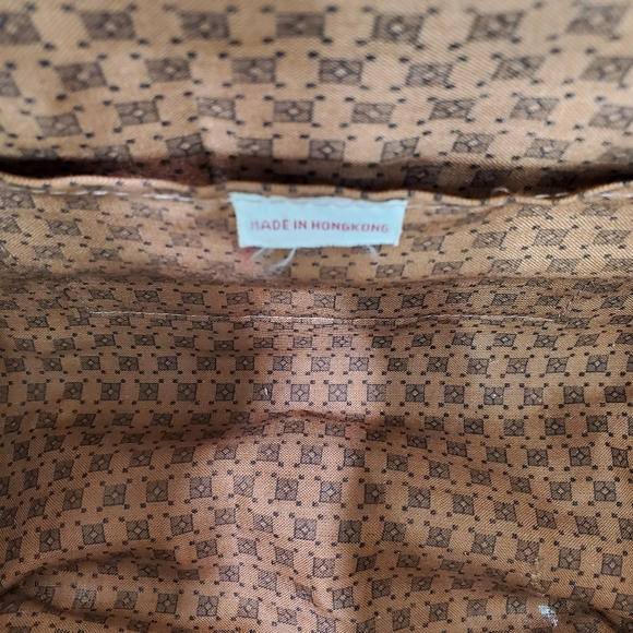 Vintage White Wicker Purse Leather Handles & Accents Made in Hong Kong - Picture 13 of 16